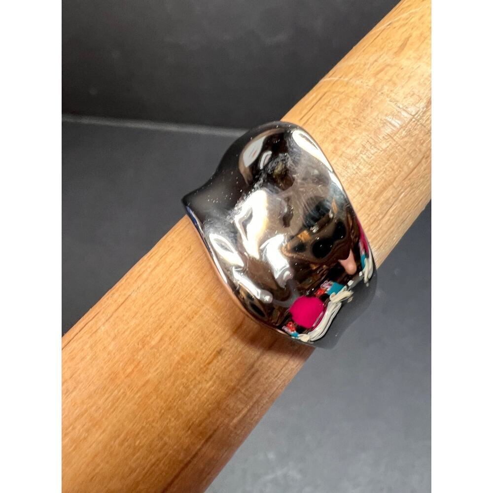 Vintage sterling silver ring size 8 - Picture 3 of 13